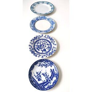 Collector Plates Four- Two Japanese, Two English Vintage